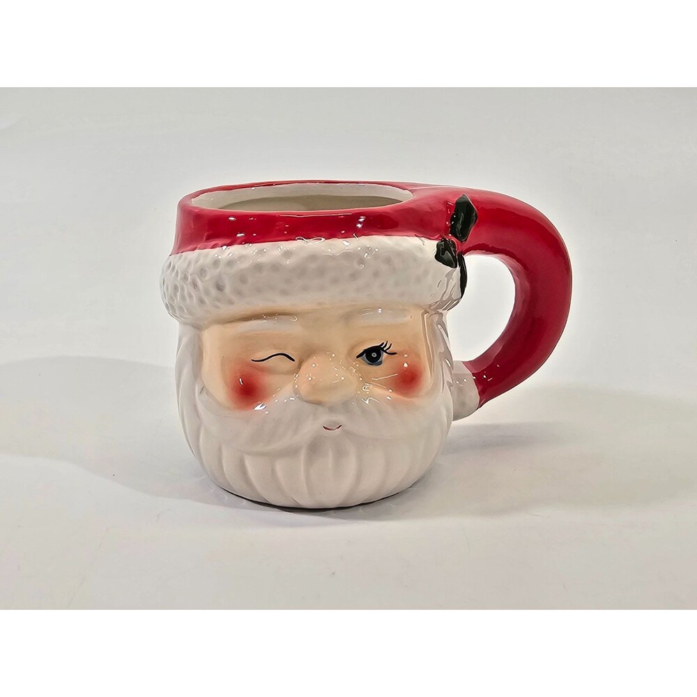 Retro‎ MIRACLE Santa Mug Christmas Holiday 10oz Coffee Ceramic Dishwasher Cup